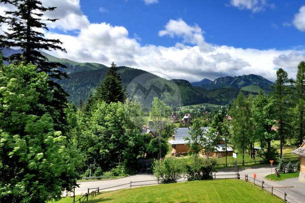 Widok na Tatry z pensjonatu